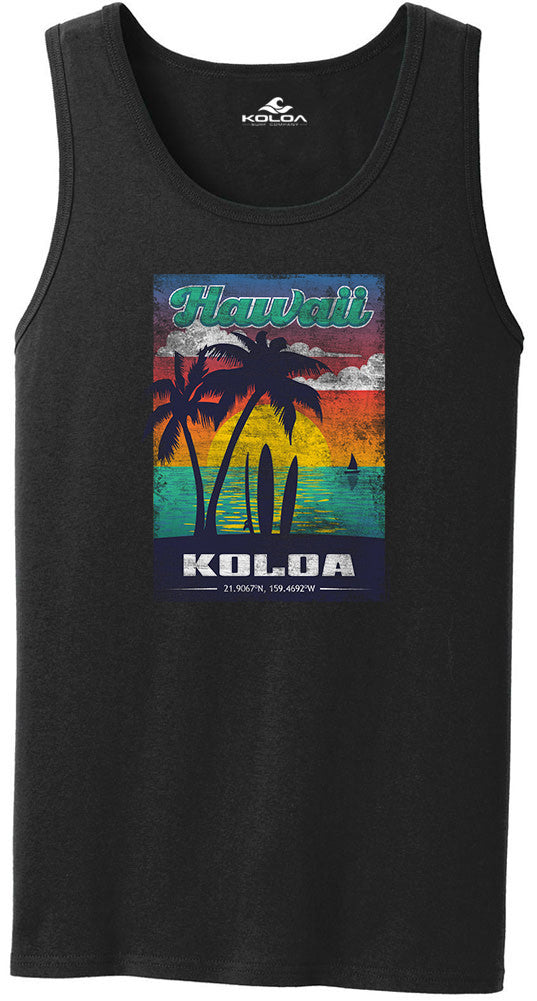 Black- Koloa Men's Welcome Tank Top