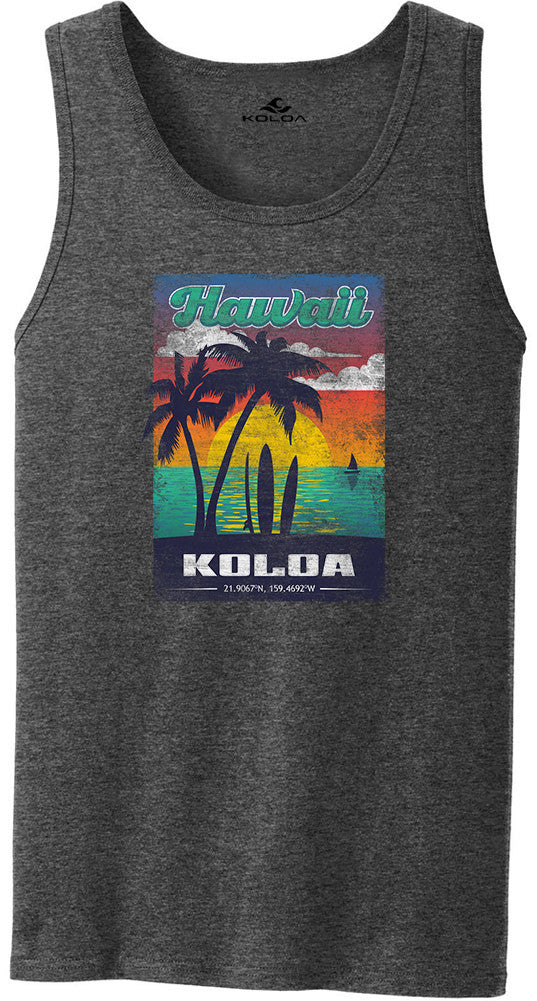 Dark Heather- Koloa Men's Welcome Tank Top