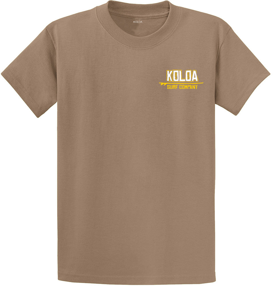 Sand- Koloa Stylized Surfboard Youth T-Shirt