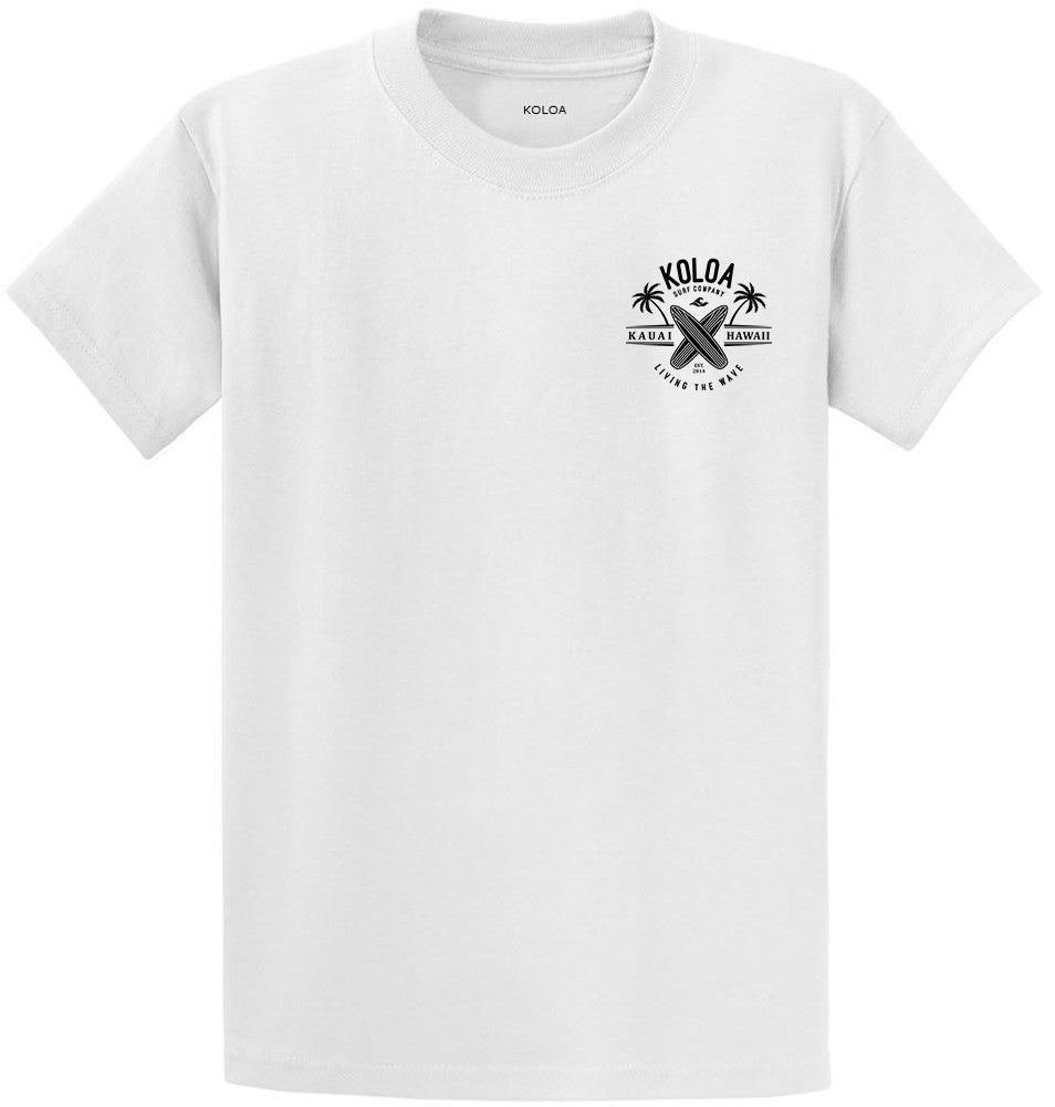 Koloa Surf Side Logo Heavy Cotton T-Shirts In Regular- Big And Tall Deep Marine White Logo C112f3pj9nh Koloa Surf Side Logo Heavy Cotton T-Shirts In Regular- Big And Tall Deep Marine White Logo C112f3pj9nh