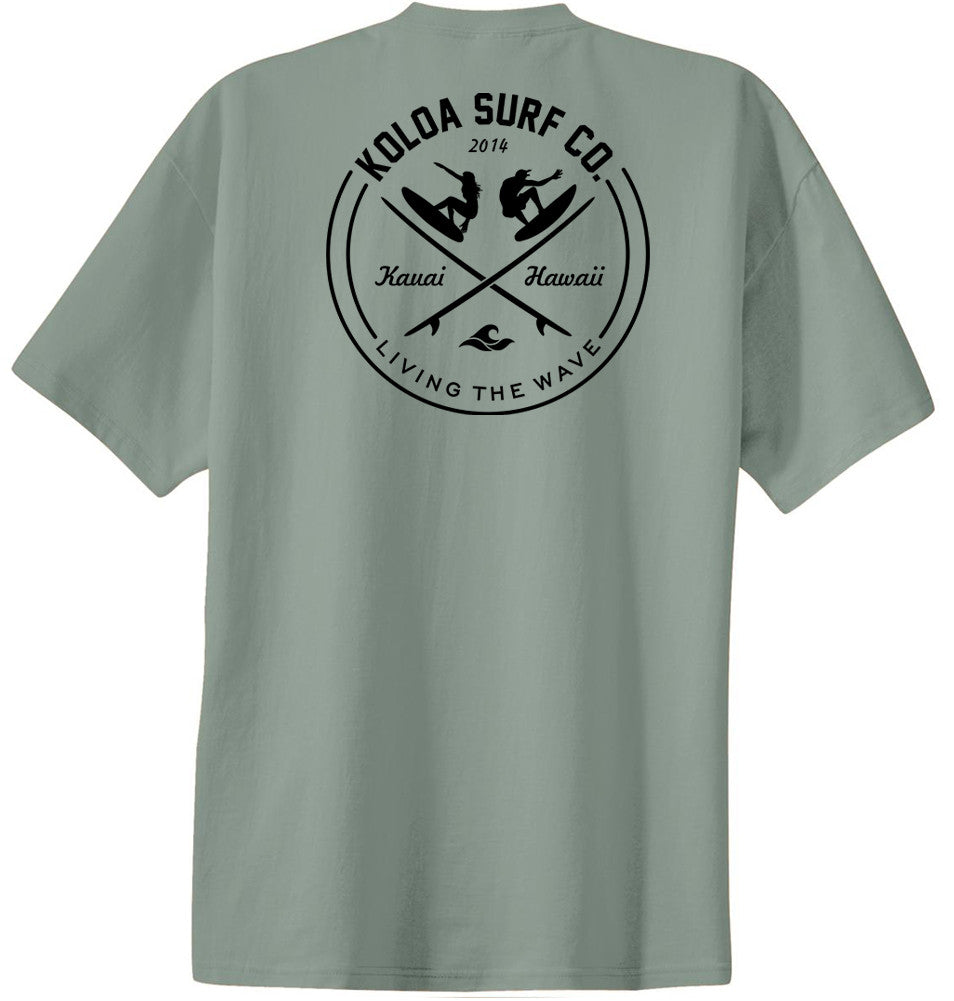 Stonewashed Green- Koloa Surfers Youth T-Shirt