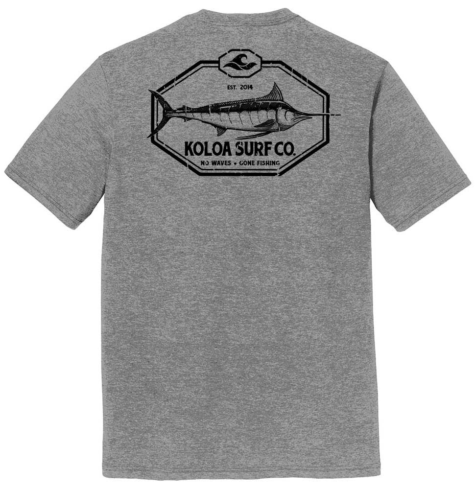 Grey Frost- Koloa Great Marlin Comfort Tri-Blend T-Shirt