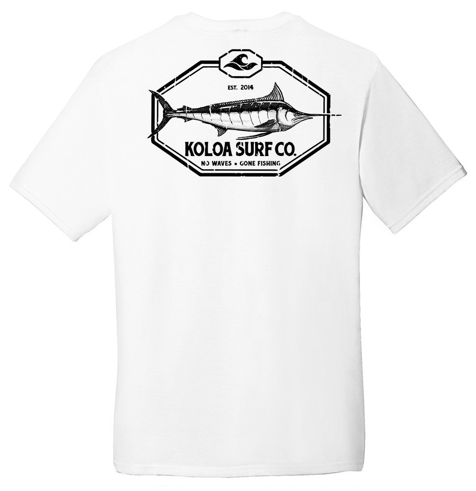 White- Koloa Great Marlin Comfort Tri-Blend T-Shirt