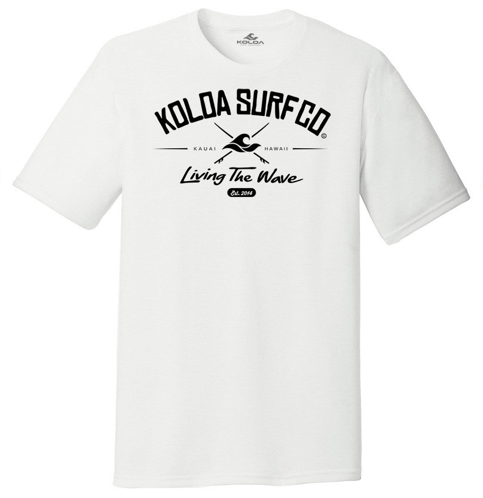 White- Koloa Cross Comfort Tri-Blend T-Shirt