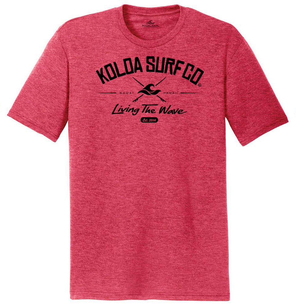 Red Frost-  Koloa Cross Comfort Tri-Blend T-Shirt