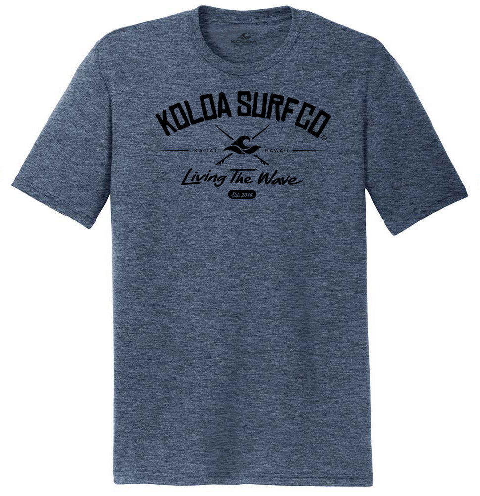 Navy Frost- Koloa Cross Comfort Tri-Blend T-Shirt