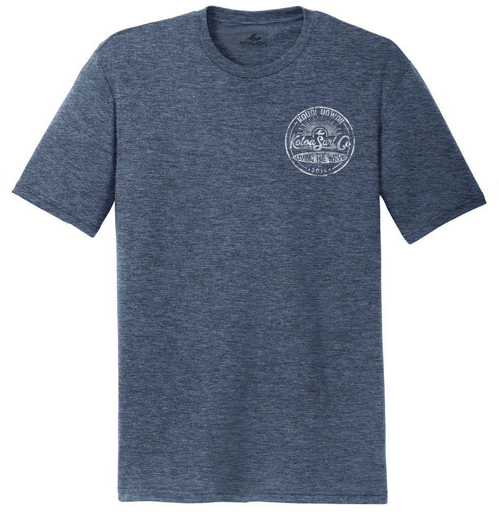 Navy Frost- Koloa Vintage Sunbeam Comfort Tri-Blend T-Shirt