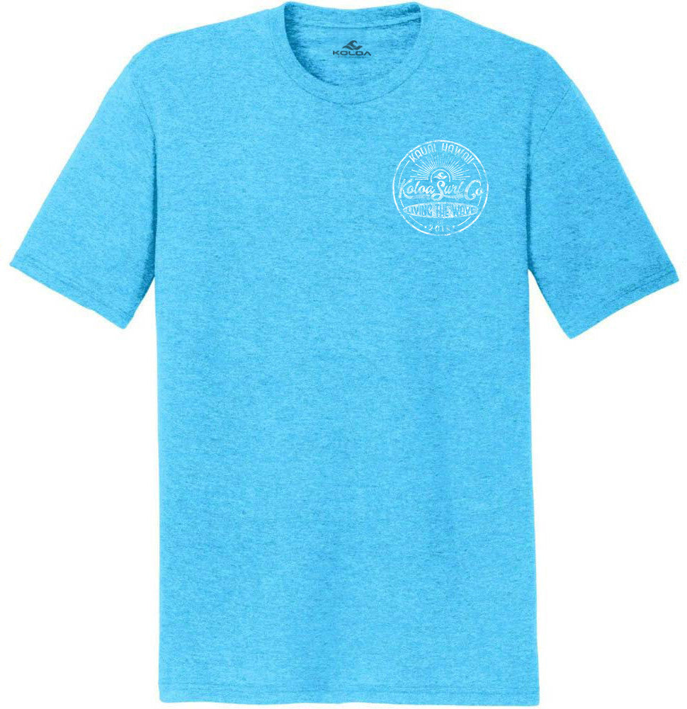 Turquoise Frost- Koloa Vintage Sunbeam Comfort Tri-Blend T-Shirt