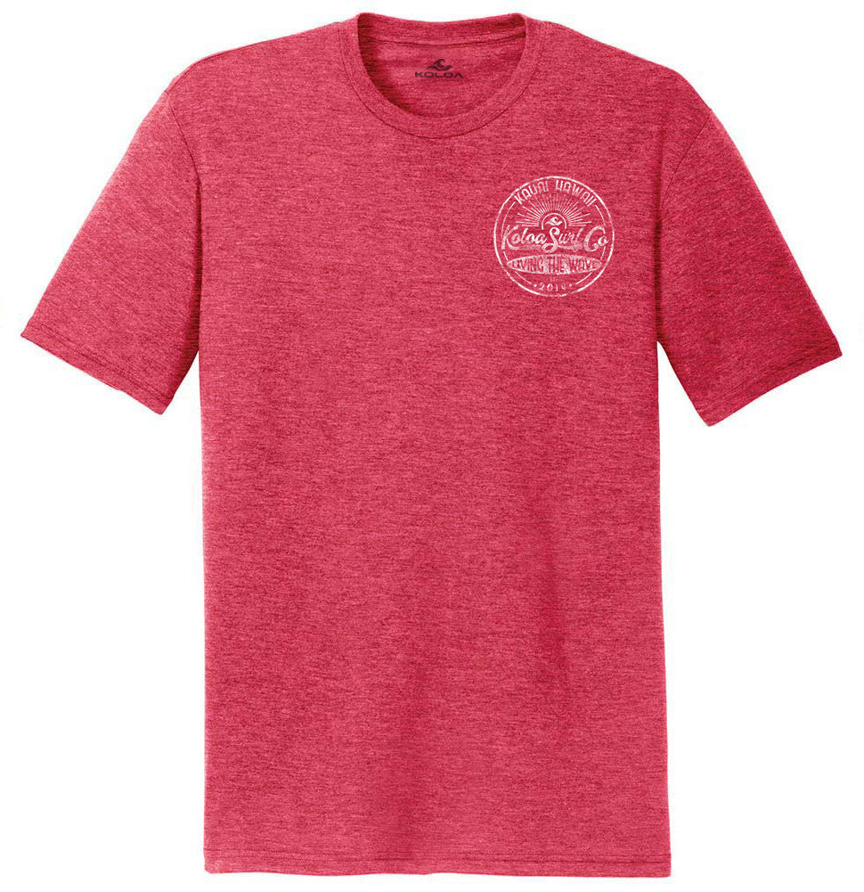 Red Frost- Koloa Vintage Sunbeam Comfort Tri-Blend T-Shirt