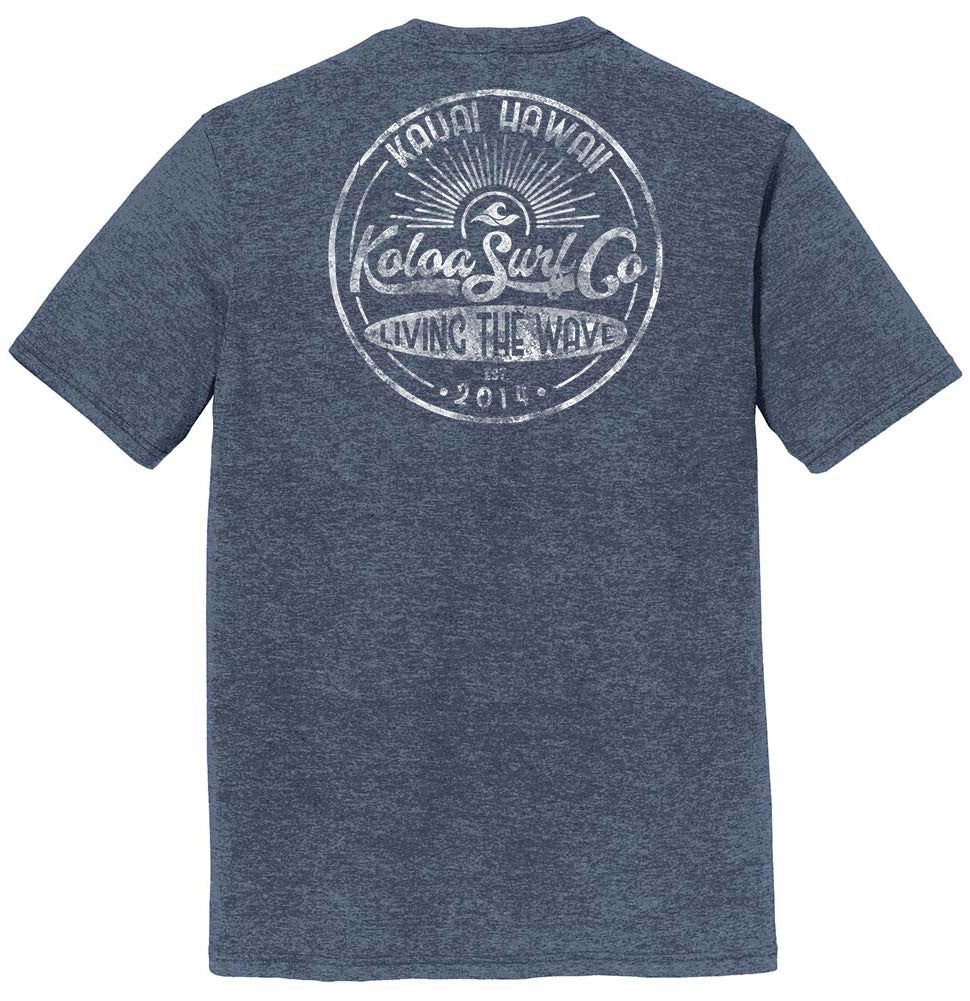 Navy Frost- Koloa Vintage Sunbeam Comfort Tri-Blend T-Shirt