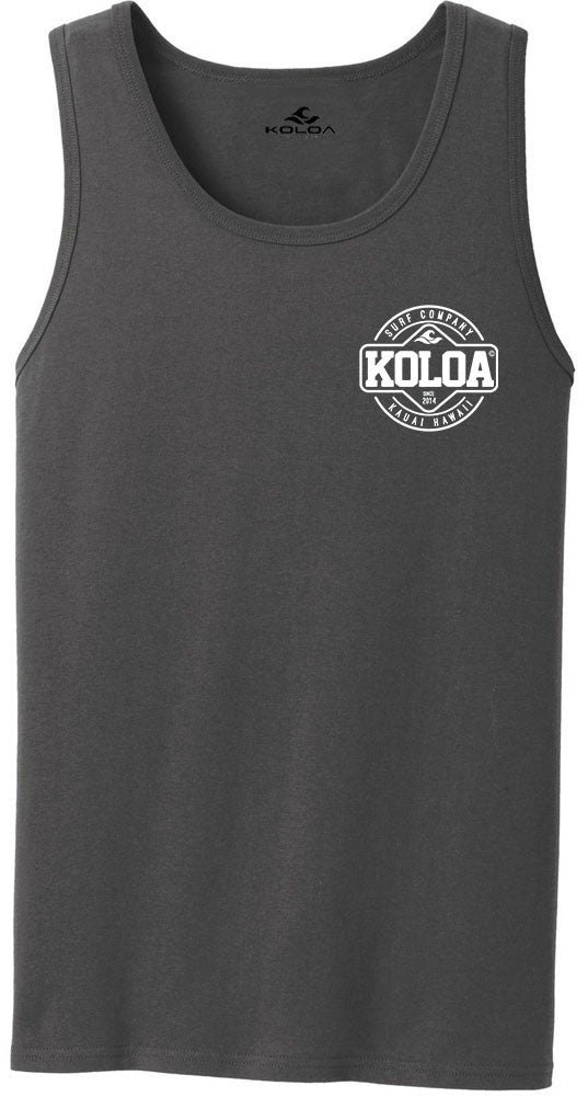 Koloa Dawn Patrol Tank Top- Charcoal