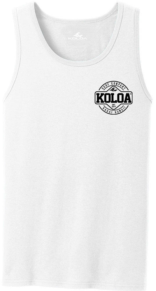 Koloa Dawn Patrol Tank Top- White