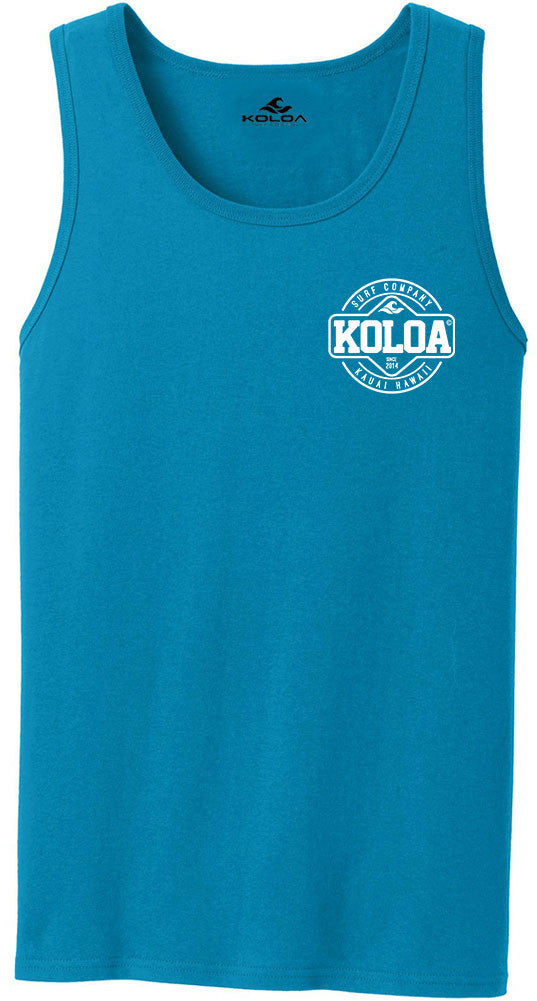 Koloa Dawn Patrol Tank Top- Neon Blue