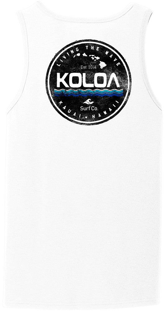 Koloa Kauai Tank Top- White