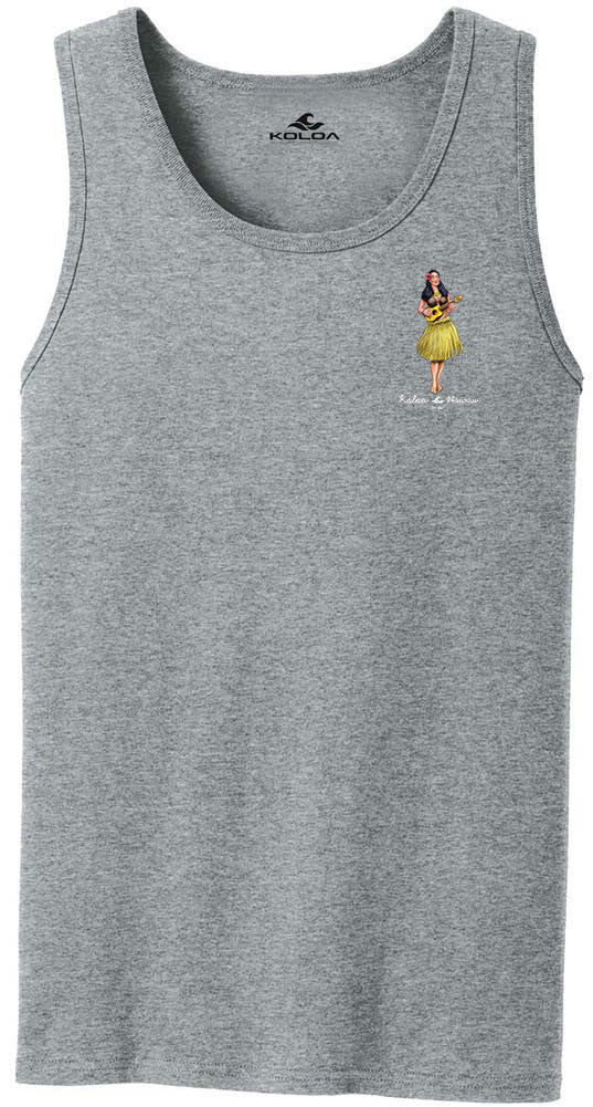 Koloa Hula Barrel Tank Top- Athletic Heather 