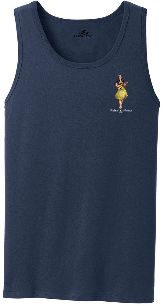 Koloa Hula Barrel Tank Top- Navy