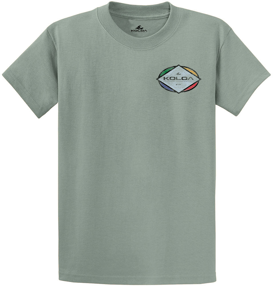 Koloa Triangle Heavyweight T-Shirt- Stonewashed Green