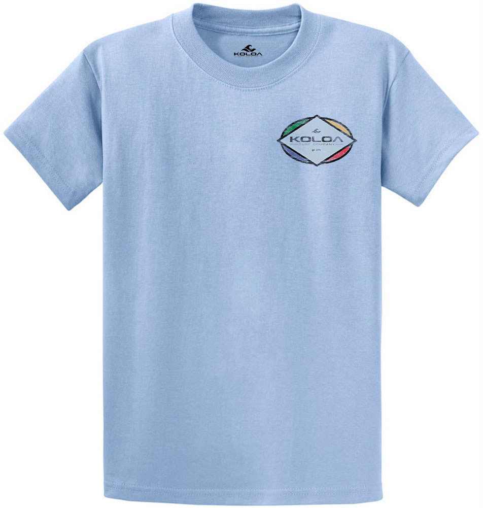 Koloa Triangle Heavyweight T-Shirt- Light Blue