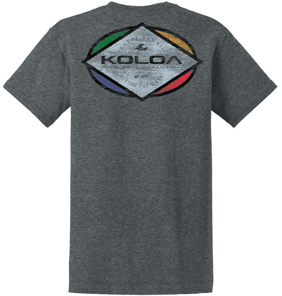 Koloa Triangle Heavyweight T-Shirt- Dark Heather Grey