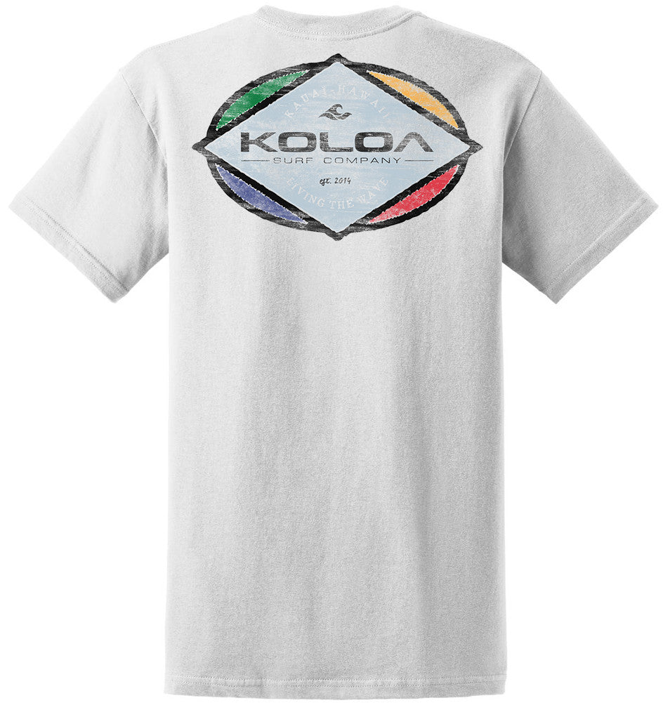 Koloa Triangle Heavyweight T-Shirt- White