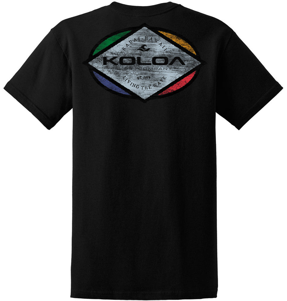 Koloa Triangle Heavyweight T-Shirt- Black