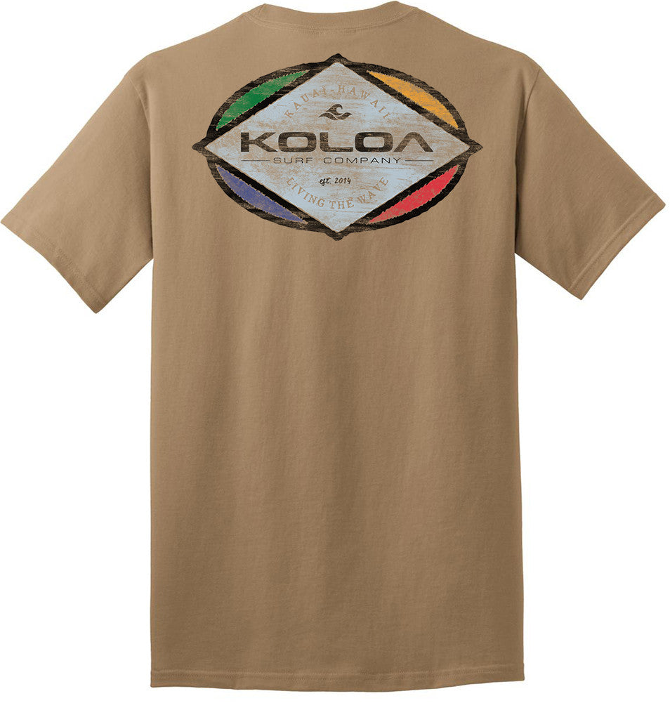 Koloa Triangle Heavyweight T-Shirt- Sand