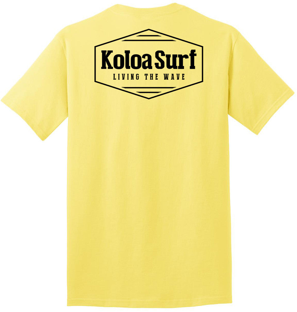 Koloa Hex Heavyweight T-Shirt- Yellow