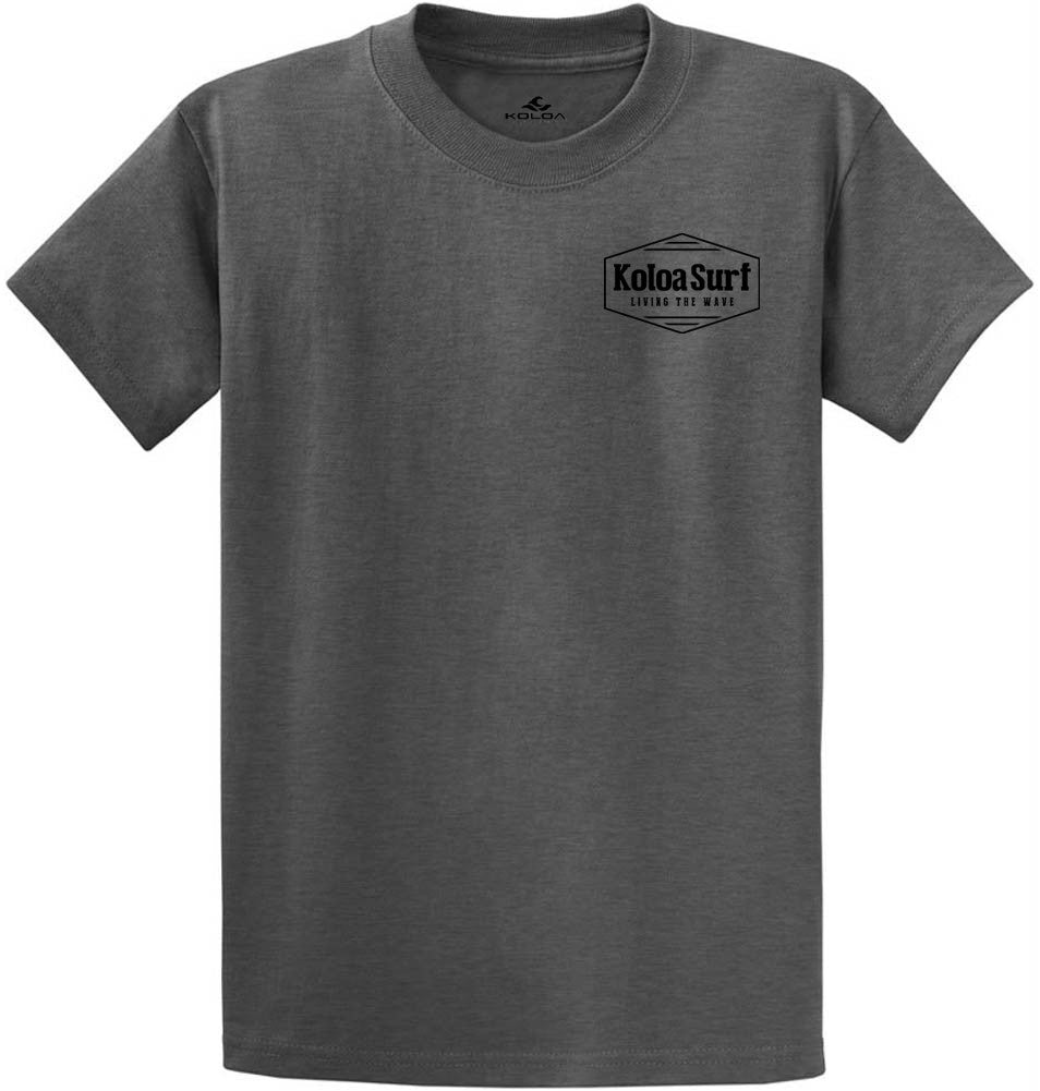 Koloa Hex Heavyweight T-Shirt- Dark Heather Grey