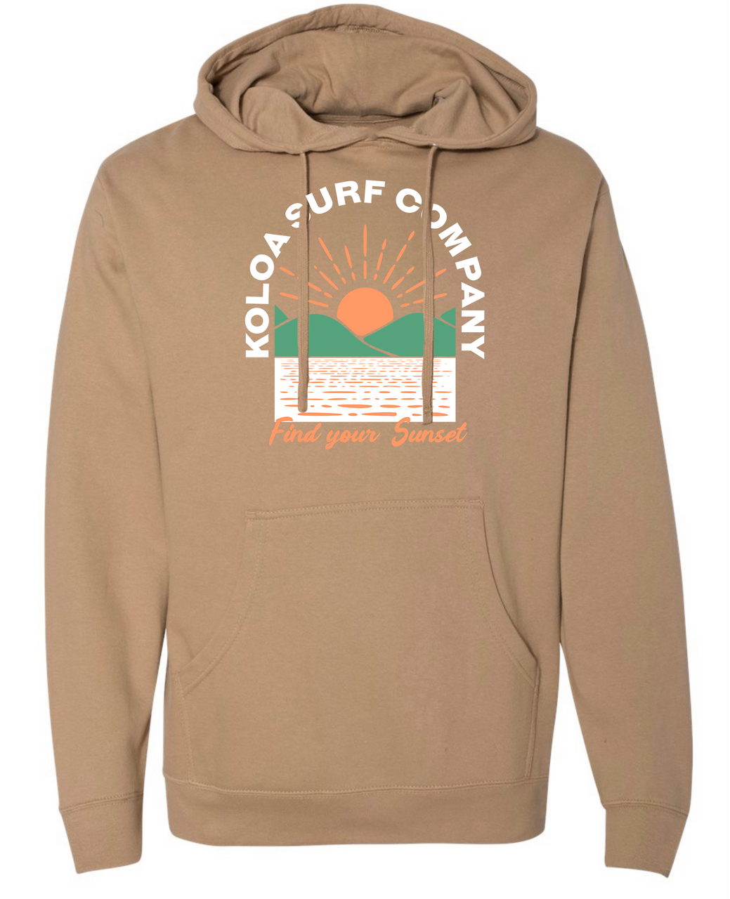 Koloa Hawaiian Rise Hoodie- Sand