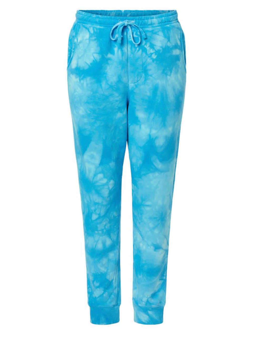 Koloa Tie-Dyed Fleece Pants -Tie Dye Aqua Blue