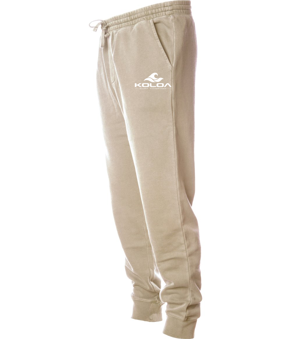 Koloa Classic Wave Fleece Sweatpants- Pigment  Sandstone