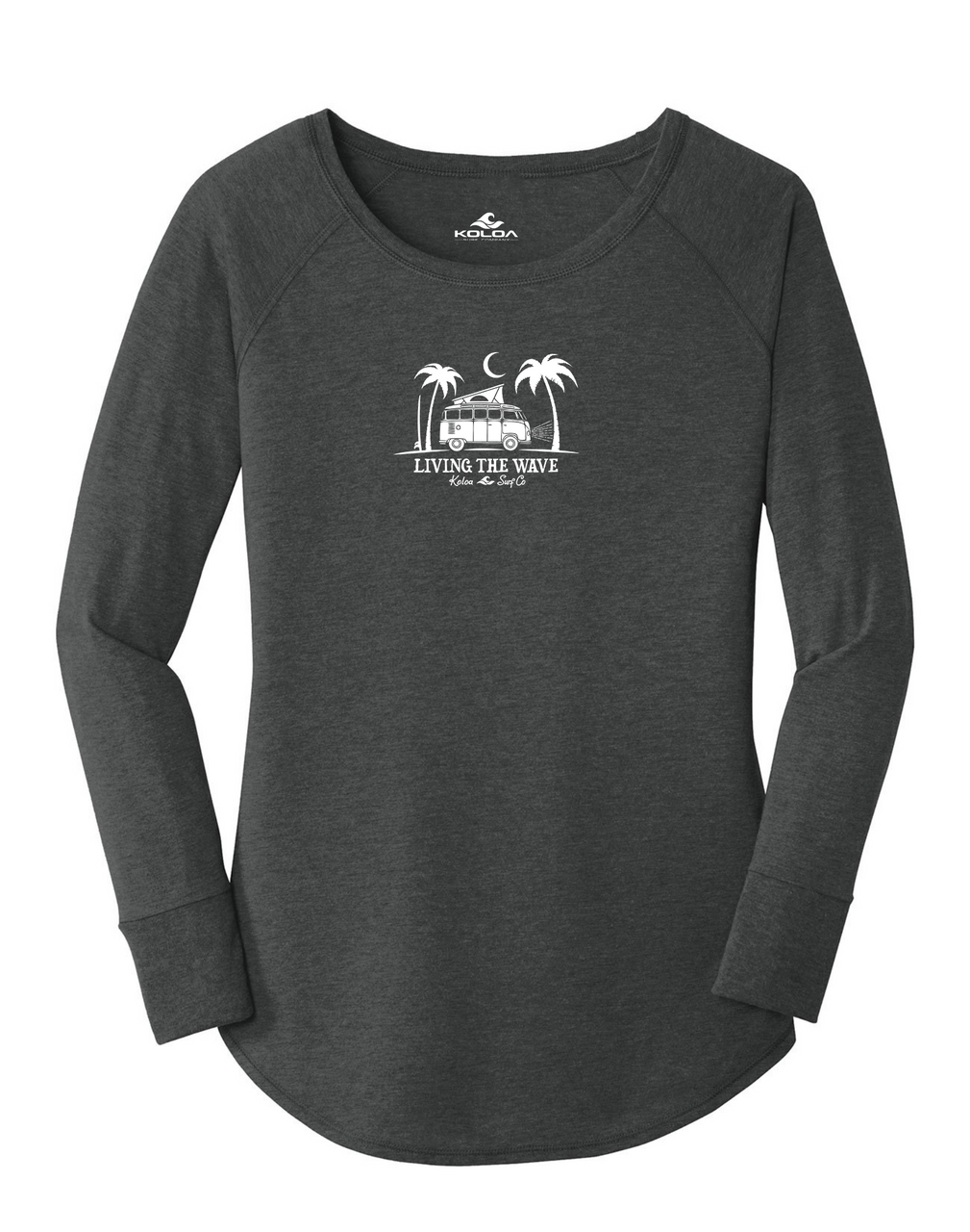 Koloa Midnight Van Women's Long Sleeve- Black Frost