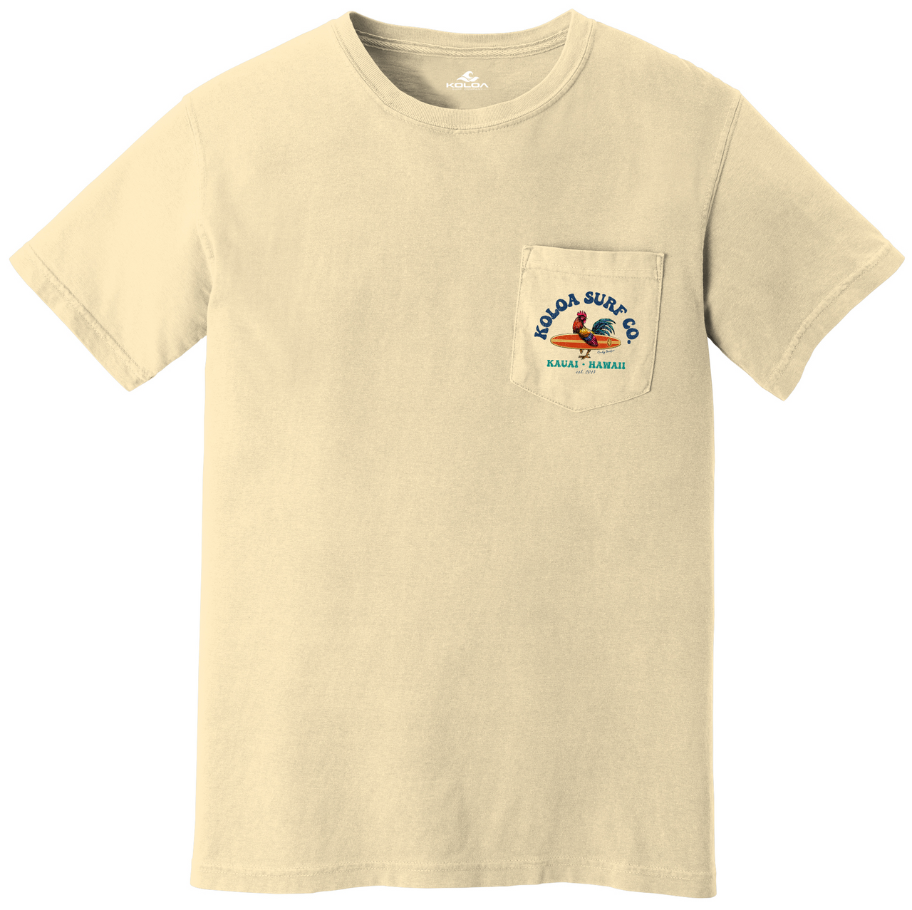 Koloa Cocky Surfer Pigment Dyed Pocket Tee