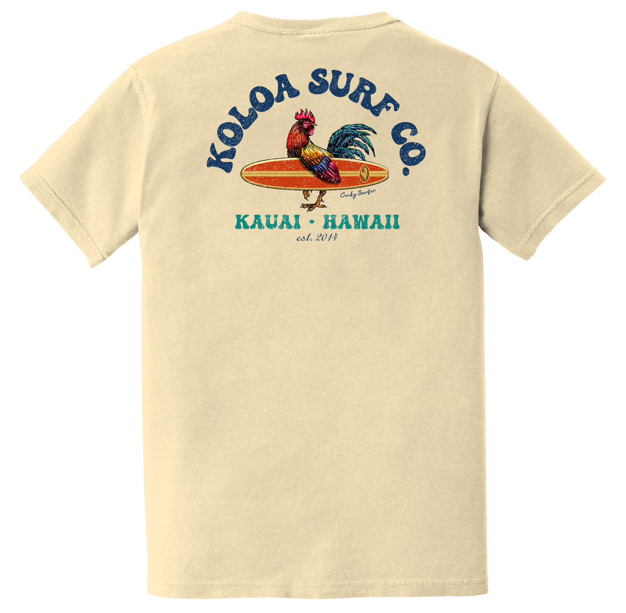 Koloa Cocky Surfer Pigment Dyed Pocket Tee