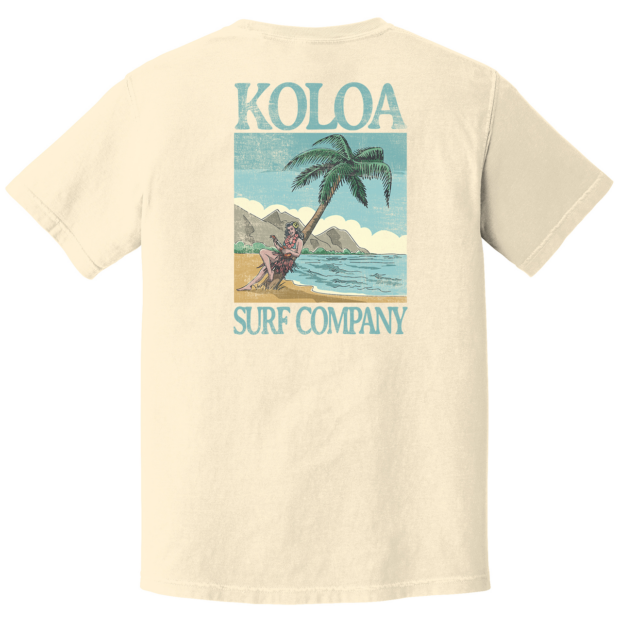 Koloa Hula Girl Pigment Dyed T-Shirt