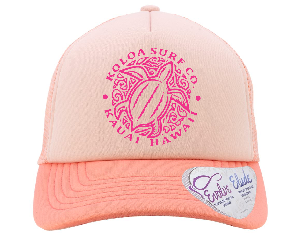 Koloa Women's Honu Turtle Foam Trucker Hat