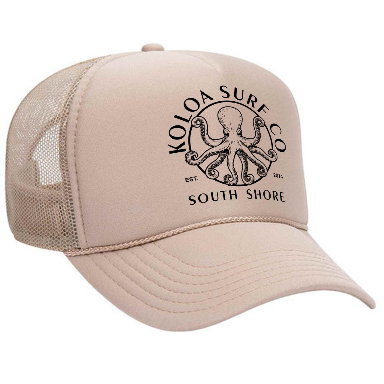 Koloa South Shore Octopus Foam Trucker Hat