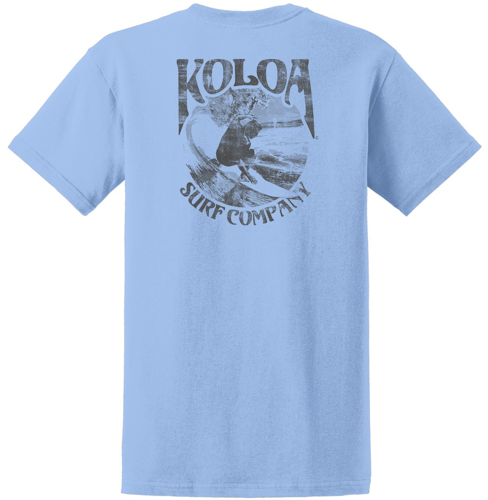 Koloa Vintage Surfer Heavyweight T-Shirt - Light Blue