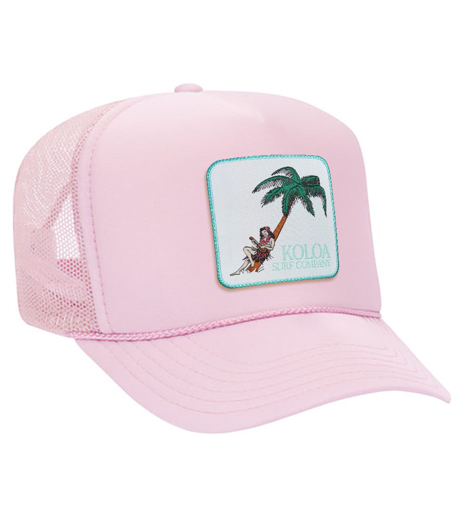 Koloa Hula Girl Patch Foam Trucker Hat