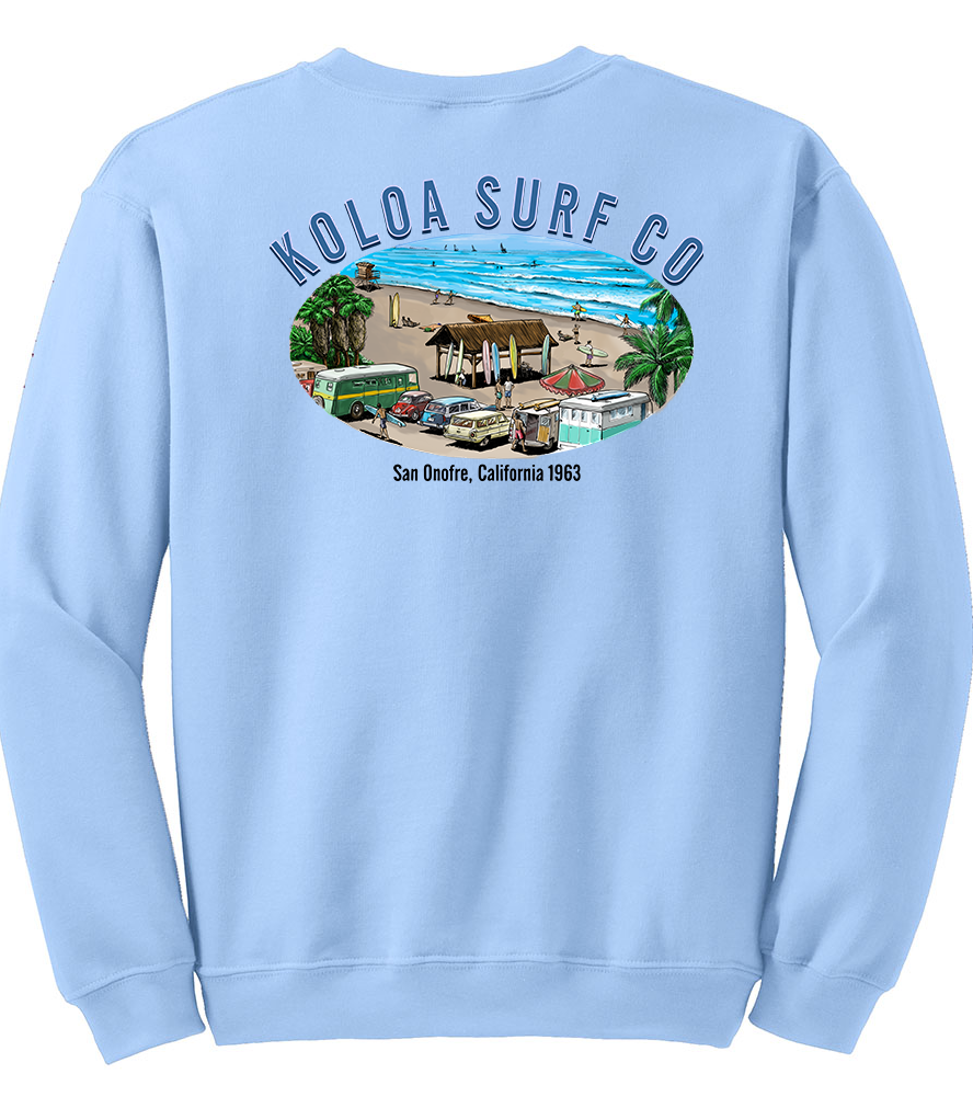 Koloa San Onofre Sweatshirt - Light Blue