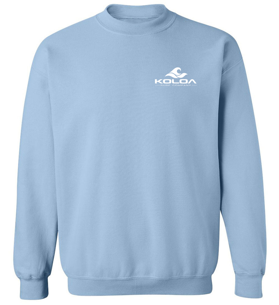 Koloa Kauai Coastline Sweatshirt - Light Blue