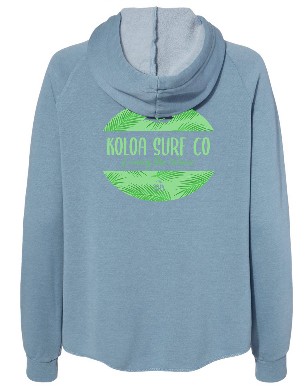 Koloa Kalihiwai Zip-Up Hoodie - Misty Blue