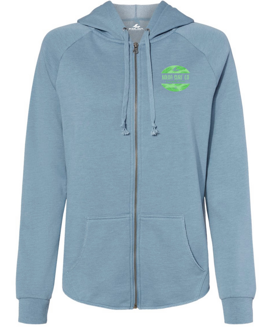 Koloa Kalihiwai Zip-Up Hoodie - Misty Blue