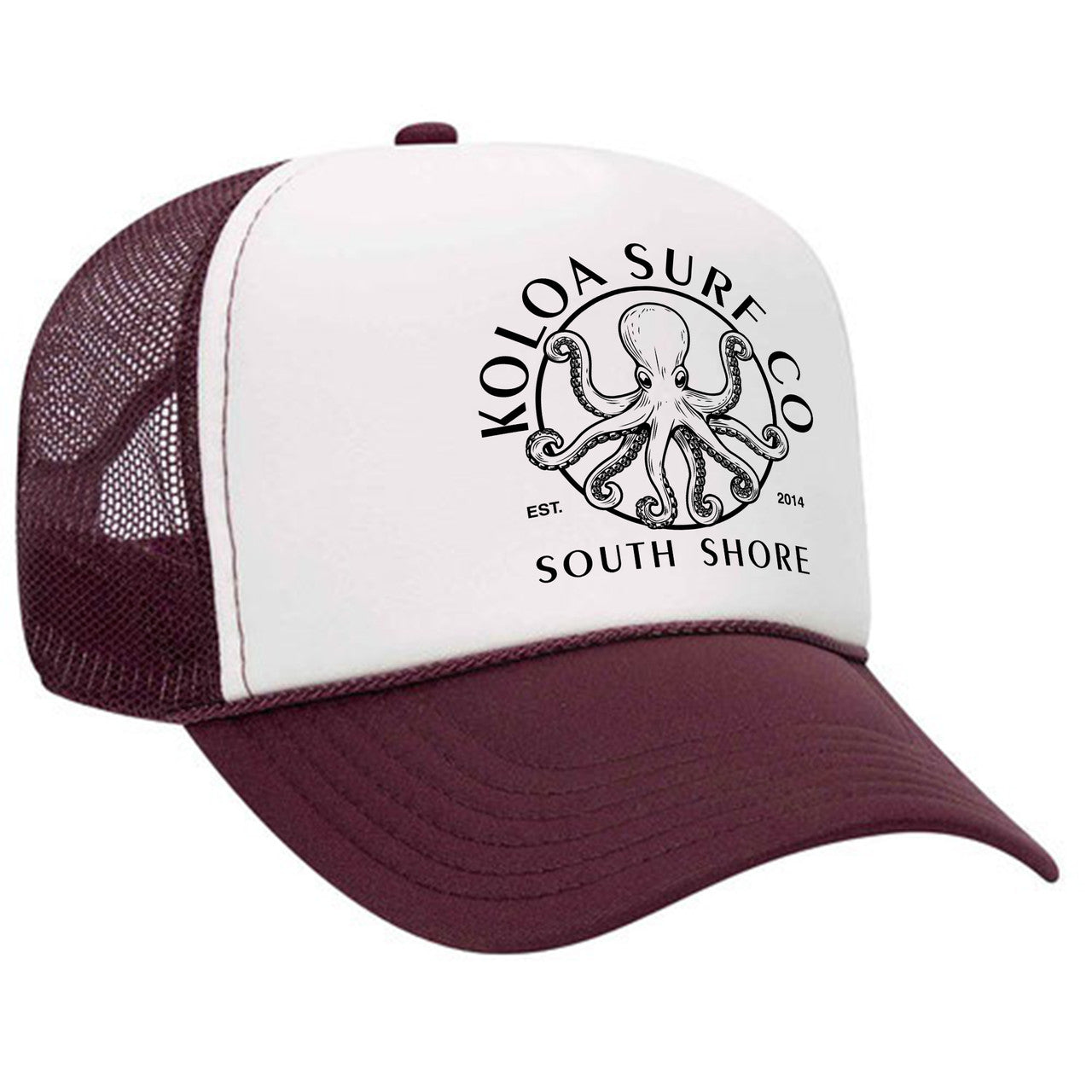 Koloa South Shore Octopus Foam Trucker Hat