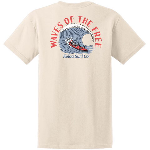 Koloa Waves Of The Free Heavyweight T-Shirt – Koloa Surf Company
