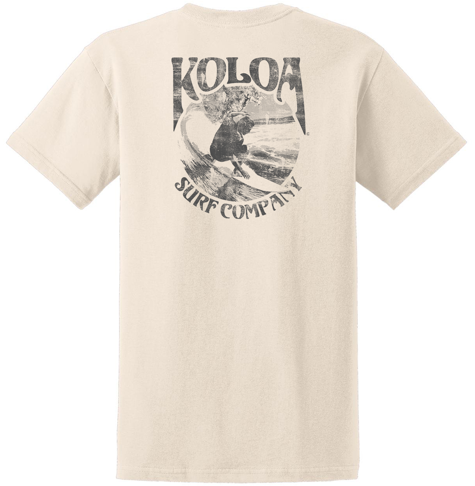 Koloa Vintage Surfer Heavyweight T-Shirt - Natural