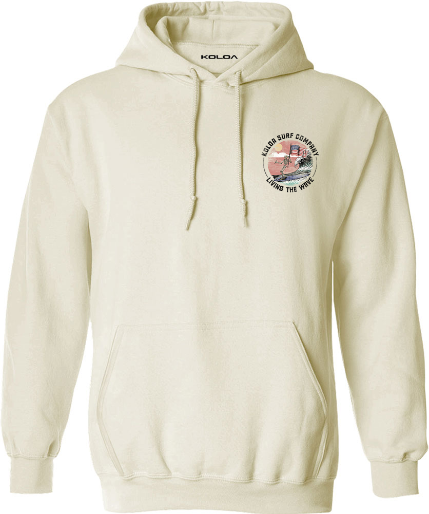 Koloa American Skeleton Hoodie- Natural