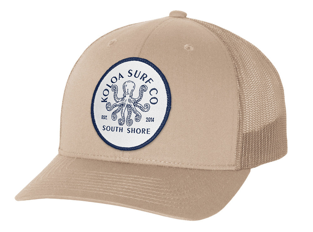 Koloa South Shore Octopus Retro Trucker Cap