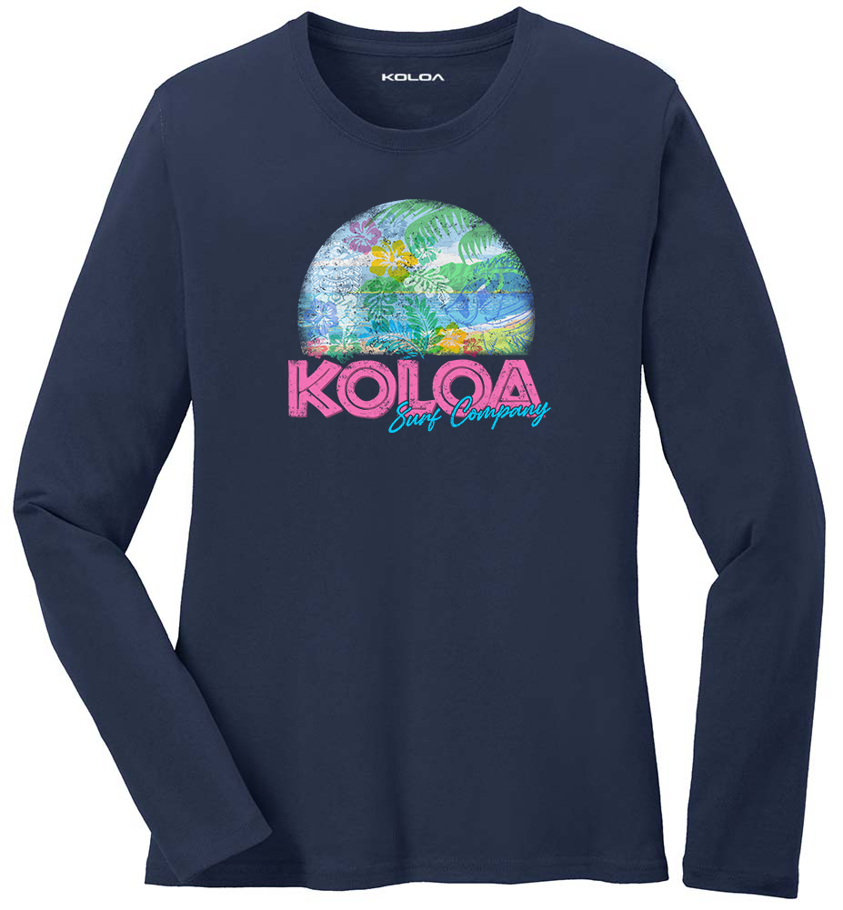 Koloa Print Women's Long Sleeve T-Shirt