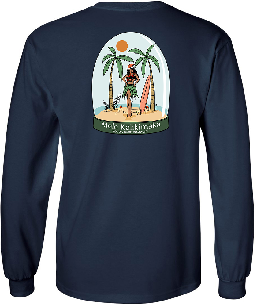 Koloa Hula Globe Long Sleeve T-Shirt